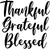 Thankful grateful Blessed (2) Poster Canvas Movie Film Print A0 A1 A2 A3 A4 A5