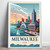 Captivating Milwaukee Cityscape - Iconic Landmarks Travel Poster Poster Canvas M