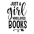 Just a Girl Who Loves Books-01 (4) Poster Canvas Movie Film Print A0 A1 A2 A3 A4