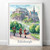 Majestic Edinburgh Scotland Travel Poster - Medieval Castle Art Print Poster Can