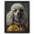 Chic Poodle In Jacket Portrait Print - Elegant Dog Art - Stylish Canine Wall Art