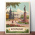 Kostanay Kazakhstan Vintage Travel Poster - Landmark & Culture Art Print Poster