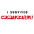 1_I Survived Coronapocalypse. Motivational Quote. Covid-19 Poster Canvas Movie F