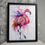 Colourful Flamingo Animal Wall Art Print Poster Art Print Flamingo Picture Home