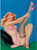 Peter Driben - Pinup Girl - Legs for Days 1954 Poster Canvas Movie Film Print A0