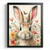 Cute Bunny Picture Rabbit In The Floral Meadow Wall Art Nursery Artwork Print (2