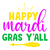 Happy Mardi Gras Y'all-01 (4) Poster Canvas Movie Film Print A0 A1 A2 A3 A4 A5 A