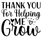 thank-you-for-helping-me-grow Poster Canvas Movie Film Print A0 A1 A2 A3 A4 A5 A