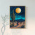 Cactus under moon full moon in desert wall art print - cactus under moonlight ni