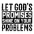 Let God's promises shine on your problems-01 Poster Canvas Movie Film Print A0 A