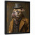 Vintage XL Bully Wall Art Bulldog In A Suit Print Retro Dog Picture Art Print Po