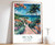 3_Brazil Print, Brazil Travel Poster, Latin Travel Print, Tropical Decor, Botani