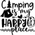 camping_is_my_happy_place Poster Canvas Movie Film Print A0 A1 A2 A3 A4 A5 A6 Ar