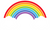 Rainbow with clouds Poster Canvas Unique Design Print A0 A1 A2 A3 A4 A5 A6 Art W