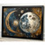Celestial Wall Art Mystical Moon & Stars Art Print Night Sky Vintage Wall Decor