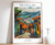 1_Medellin Print, Medellin Travel Poster, Colombian Travel Print, Tropical Decor