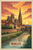 Historic Burgos Spain Travel Poster - Gothic Cathedral and Arlanzón river Art Pr