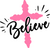 Believe with cross Poster Canvas Movie Film Print A0 A1 A2 A3 A4 A5 A6 Art Wall