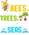 2.-Save-The-Bees-Plant-More-Trees-Clean-The-Seas Poster Canvas Movie Film Print
