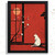 Cat Moon Red Artwork Print For The Bedroom Art Floral Lounge Wall Art Picture (3