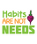 Habits Are Not Needs-01 (3) Poster Canvas Movie Film Print A0 A1 A2 A3 A4 A5 A6