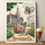 Breathtaking Brussels Belgium Travel Poster - Grand Place and Atomium Art Print
