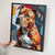 Staffy Wall Art Modern Style Dog Portrait Staffordshire Bull Terrier Gift Print