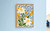Daffodil Study on Painted Tiles Spring Art Print - Unframed A6 A5 A4 A3 A2 A1 -
