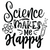 Science Makes Me Happy-01 Poster Canvas Movie Film Print A0 A1 A2 A3 A4 A5 A6 Ar