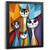 Cat Family Wall Art Cute Cat Print Impressionist Artwork Home Decor Lounge Art (