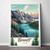 Majestic Banff Canada Travel Poster - Rocky Mountains Landscape Art Print Poster