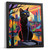 Black Cat Print Colourful Cat Wall Art Decor Cat Gift Surreal Black Cat Artwork