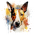 Miniature Bull Terrier (1) Poster Canvas Movie Film Print A0 A1 A2 A3 A4 A5 A6 A