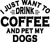 005 DrinkCoffeePetDogs Poster Canvas Movie Film Print A0 A1 A2 A3 A4 A5 A6 Art W