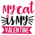 my cat is my valentine-01 Poster Canvas Movie Film Print A0 A1 A2 A3 A4 A5 A6 Ar