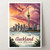Majestic Auckland New Zealand - Sky Tower Cityscape Poster Art Poster Canvas Mov