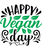 Happy vegan day-01 (2) Poster Canvas Movie Film Print A0 A1 A2 A3 A4 A5 A6 Art W