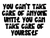 Youcanttakecareofanyoneuntilyoucantakecareofyourself Poster Canvas Movie Film Pr