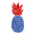 Patriotic-Pineapple Poster Canvas Movie Film Print A0 A1 A2 A3 A4 A5 A6 Art Wall