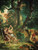 Delacroix- Jacob Wrestling with the Angel (detail)- 1854-61 Art Gallery Poster C