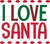 i love santa Funny Poster Creative Canvas Print A0 A1 A2 A3 A4 A5 A6 Art Wall D