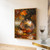 Pumpkin disco ball wall art print - autumnal fall pumpkin decor trendy funky dis