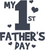 My first fathers day (2) Poster Canvas Movie Film Print A0 A1 A2 A3 A4 A5 A6 Art