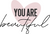 you are beautiful Poster Canvas Movie Film Print A0 A1 A2 A3 A4 A5 A6 Art Wall D