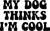 0010 DogThinksCool Poster Canvas Movie Film Print A0 A1 A2 A3 A4 A5 A6 Art Wall