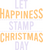 Let Happiness Stamp Christmas Day Poster Canvas Movie Film Print A0 A1 A2 A3 A4