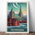 Captivating Trondheim Norway Travel Poster - Nidaros Cathedral Art Print Poster