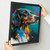 Colourful Border Collie Wall Art Modern Dog Portrait Dog Gift Rainbow Print (1)