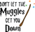 Don_t Let The Muggles Get You Down Poster Canvas Movie Film Print A0 A1 A2 A3 A4