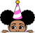 PEEKABOO AFRO PUFFS BIRTHDAY GIRL (2) Poster Canvas Movie Film Print A0 A1 A2 A3